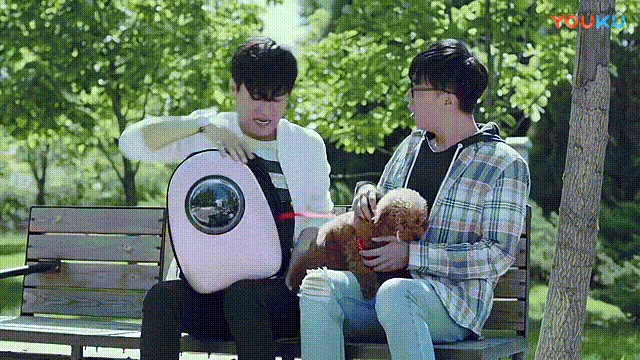 直男的撩妹套路很可怕，但我不一样，我有狗啊-2.gif