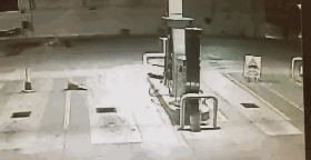 加油工人收养了一只漂泊狗，从此加油站多了个免费保安！-7.gif