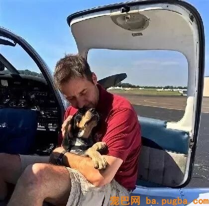 即将被安乐死的大白熊犬，遇到了一位开着飞机来拯救它的英雄！-3.jpeg