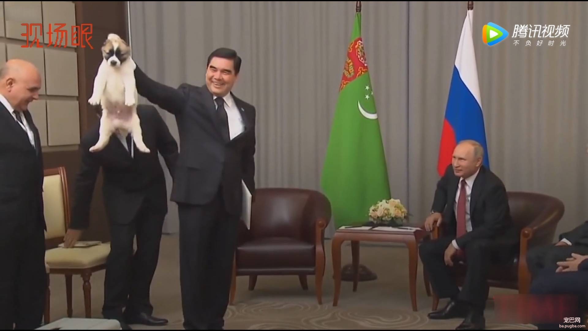 普京获赠萌犬，硬汉瞬间心软，反手就是一套亲亲抱抱举高高-2.jpeg