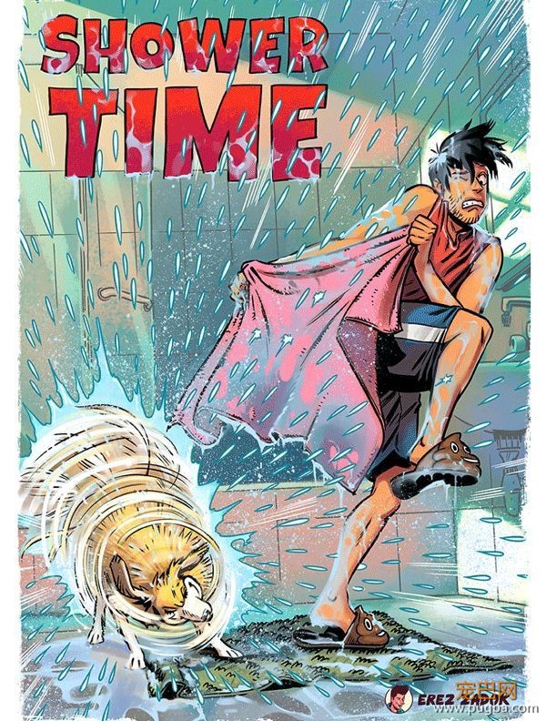 以色列帅哥漫画家画画记录自己和狗狗的生活，但那分明画的也是我！-11.jpeg