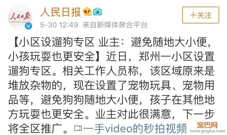 郑州某小区设置遛狗专区：这种操作真的666！-1.jpg